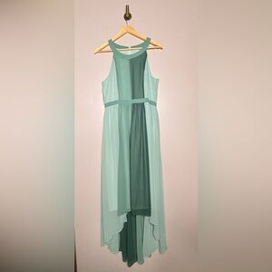 MODCLOTH Colorblock High-Low Chiffon Midi Dress Size Medium